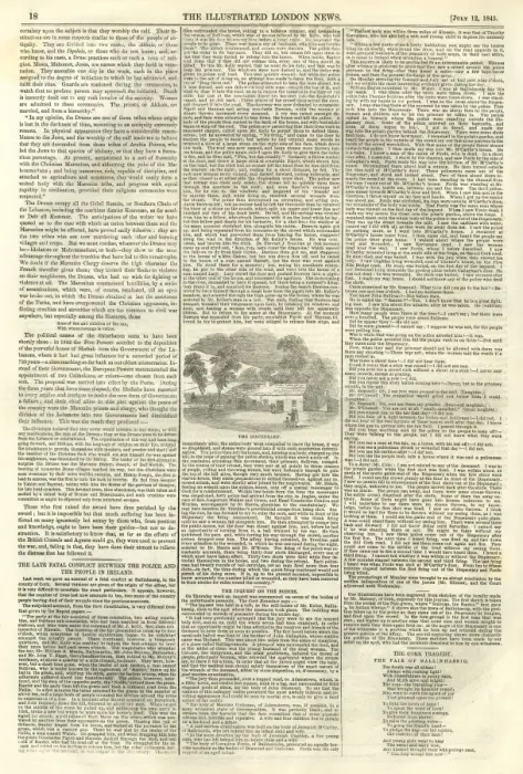Framed Print : Illustrated London News, 12th July 1845, page 2 Framed Print : Illustrated London News, 12th July 1845, page 2
