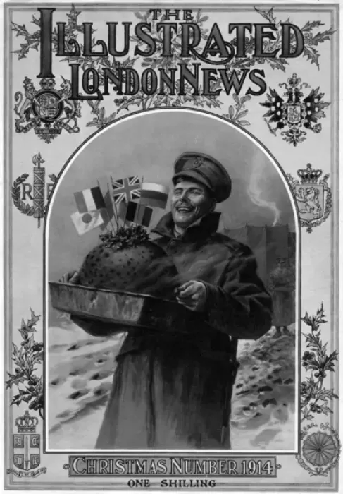Framed Print : Illustrated London News Christmas Number 1914 WW1 Framed Print : Illustrated London News Christmas Number 1914 WW1