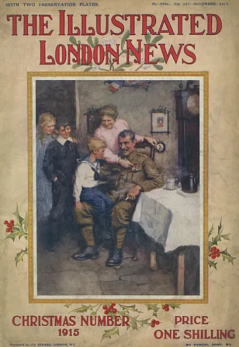 Framed Print : The Illustrated London News Christmas Number 1915 Framed Print : The Illustrated London News Christmas Number 1915