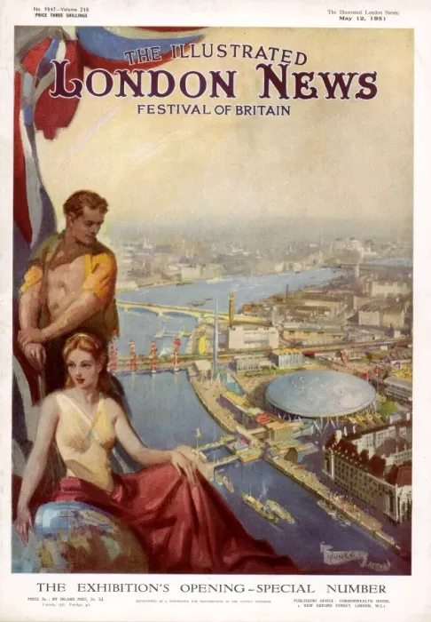 Framed Print : The Illustrated London News Festival of Britain issue