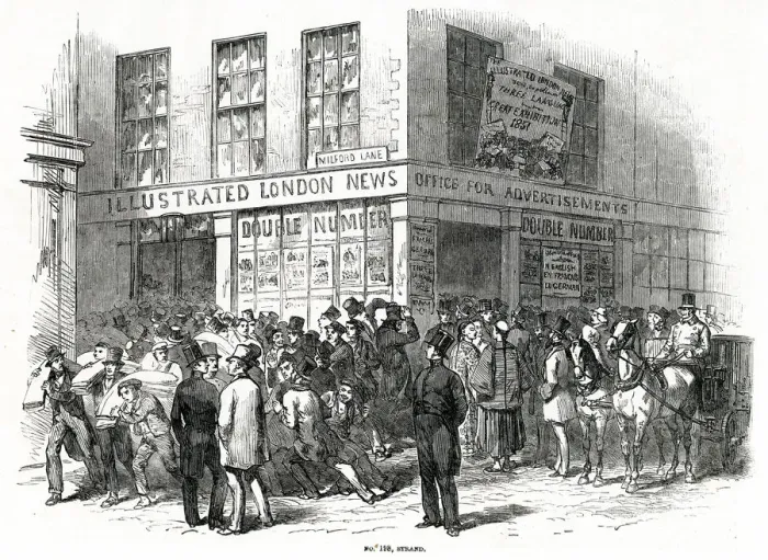 Framed Print : The Illustrated London News at Milford Lane 1851 Framed Print : The Illustrated London News at Milford Lane 1851