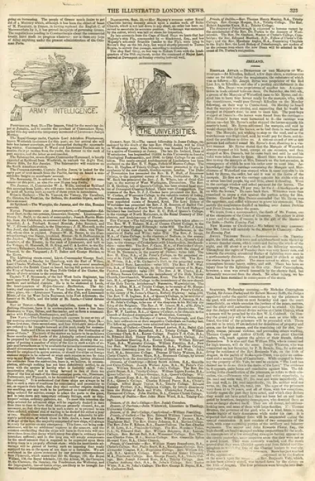 Framed Print : Illustrated London News page 3, 1st October 1842 Framed Print : Illustrated London News page 3, 1st October 1842