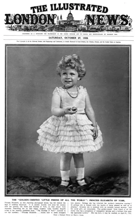 Framed Print : ILN Front cover: Princess Elizabeth aged 2 years