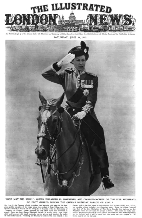 Framed Print : ILN front cover: Queen Elizabeth II Framed Print : ILN front cover: Queen Elizabeth II