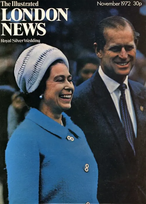 Framed Print : ILN front cover. Queen Elizabeth II and Prince Philip