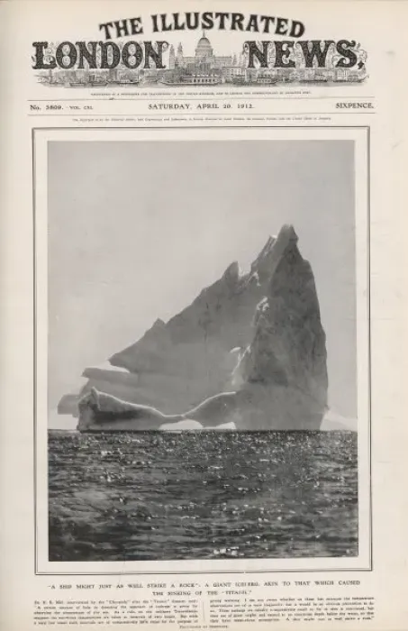 Framed Print : Iln Headline - Iceburg