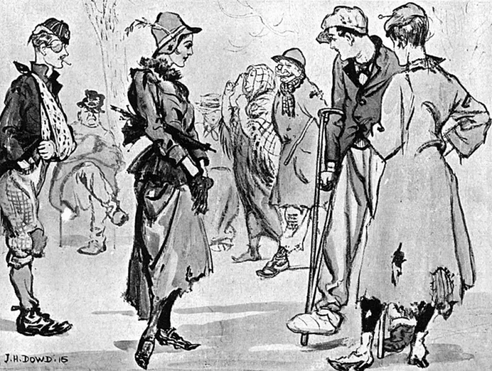 Framed Print : The impact the war had on upper classes in Hyde Park Framed Print : The impact the war had on upper classes in Hyde Park