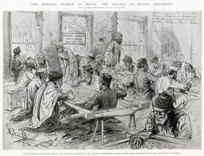 Framed Print : Imperial Durbar at Delhi, Impetus to Native Industries
