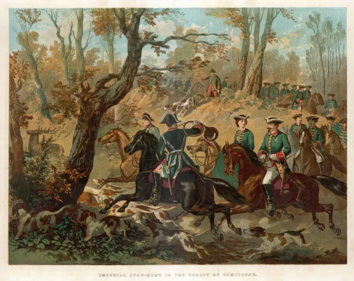 Framed Print : Imperial Stag Hunt Framed Print : Imperial Stag Hunt