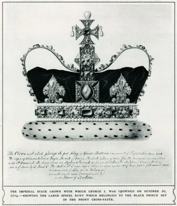 Framed Print : Imperial State Crown of George I, was crowned 1714 Framed Print : Imperial State Crown of George I, was crowned 1714
