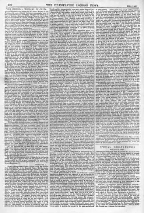 Framed Print : The Imperial Wedding in China, ILN article 1872