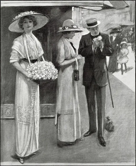 Framed Print : Inaugurating Alexandra Rose Day, 1912 Framed Print : Inaugurating Alexandra Rose Day, 1912
