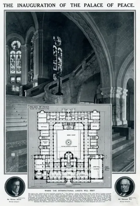Framed Print : Inauguration of the Palace of Peace, The Hague