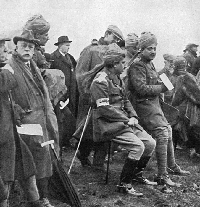 Framed Print : Indian officers at the Waterloo cup, WW1 Framed Print : Indian officers at the Waterloo cup, WW1