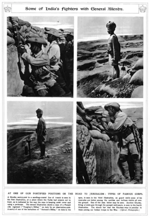 Framed Print : Indian soldiers on the road to Jerusalem during World War I Framed Print : Indian soldiers on the road to Jerusalem during World War I