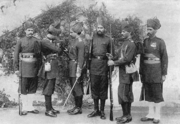 Framed Print : Indian troops in China during the Boxer War Framed Print : Indian troops in China during the Boxer War