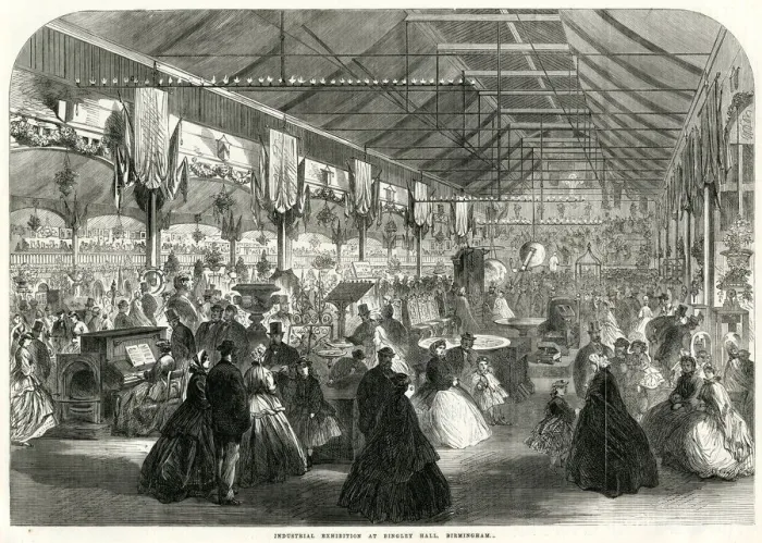 Framed Print : Industrial Exhibition at Birmingham 1865