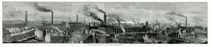 Framed Print : Industrial Leeds 1885 Framed Print : Industrial Leeds 1885