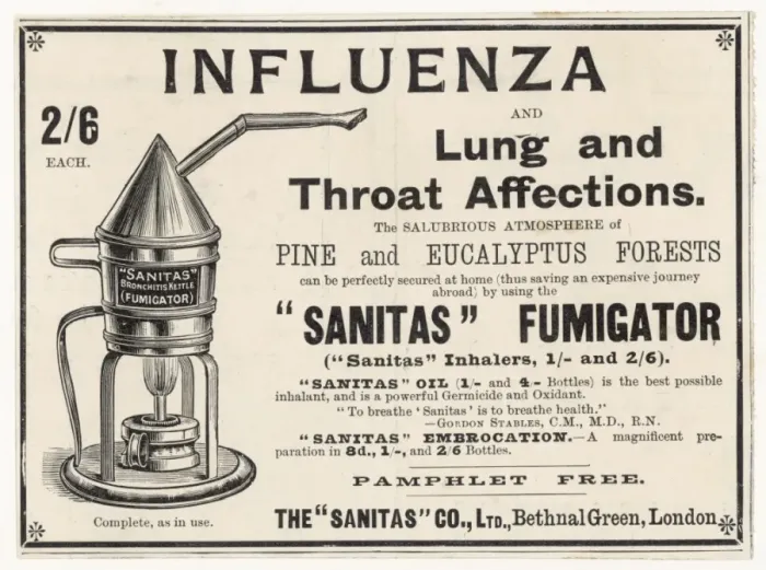 Framed Print : Influenza / Fumigator / 1900 Framed Print : Influenza / Fumigator / 1900