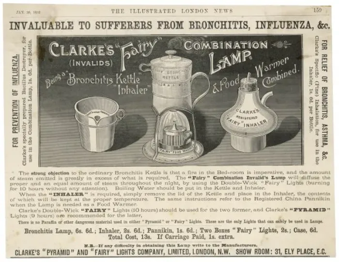 Framed Print : Influenza / Inhaler / 1892 Framed Print : Influenza / Inhaler / 1892