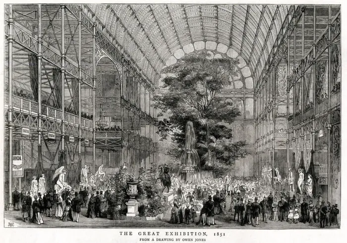 Framed Print : Interior of The Great Exhibition 1851 Framed Print : Interior of The Great Exhibition 1851