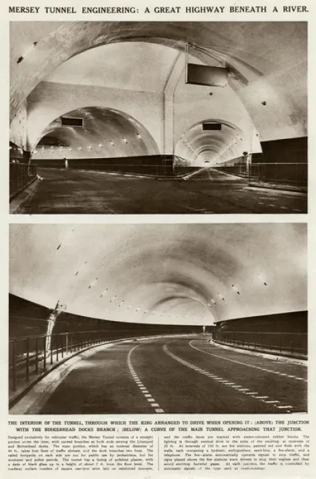 Framed Print : Interior of the Mersey Tunnel, Liverpool Framed Print : Interior of the Mersey Tunnel, Liverpool