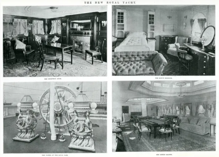 Framed Print : Interior of New Royal Yacht - HMY Victoria and Albert 1901 Framed Print : Interior of New Royal Yacht - HMY Victoria and Albert 1901