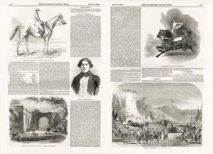 Framed Print : Interior pages of The Illustrated London News, 1849 Framed Print : Interior pages of The Illustrated London News, 1849