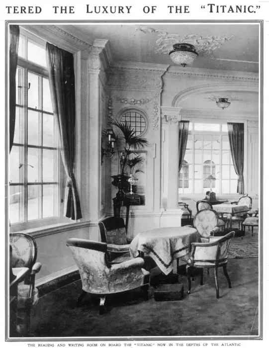 Framed Print : Interior Tea Room on the Titanic Framed Print : Interior Tea Room on the Titanic