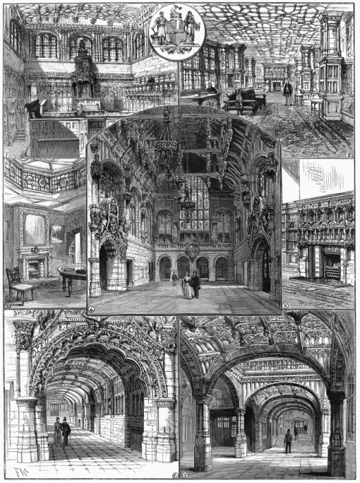 Framed Print : Interior of the Victoria Law Courts, Birmingham, 1891 Framed Print : Interior of the Victoria Law Courts, Birmingham, 1891