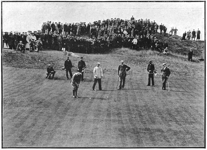 Framed Print : International Foursome played at Deal - England vs. Scotland