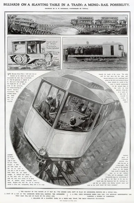 Framed Print : Inventor of the Gyroscopic monorail system Louis Brennan gave a demonstration of the capabilities of the rail of the future at the grounds of the Torpedo Factory at Gillingham, near Chatham Framed Print : Inventor of the Gyroscopic monorail system Louis Brennan gave a demonstration of the capabilities of the rail of the future at the grounds of the Torpedo Factory at Gillingham, near Chatham