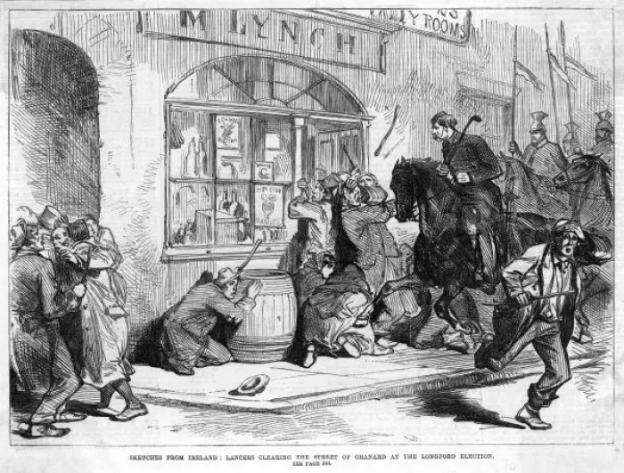 Framed Print : Ireland / Lancers / 1870 Framed Print : Ireland / Lancers / 1870