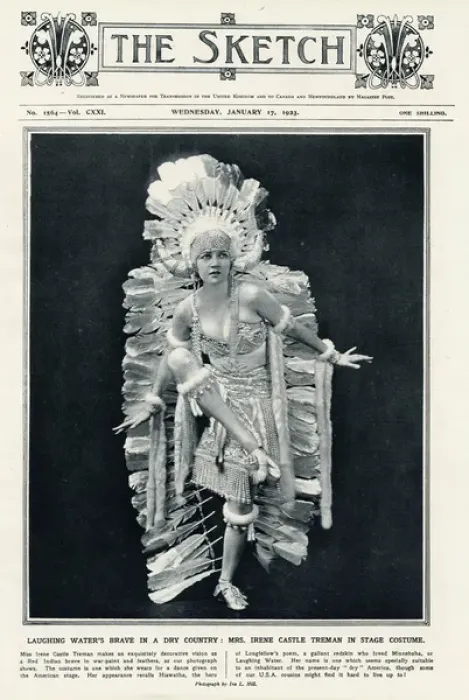 Framed Print : Irene Castle in 1923