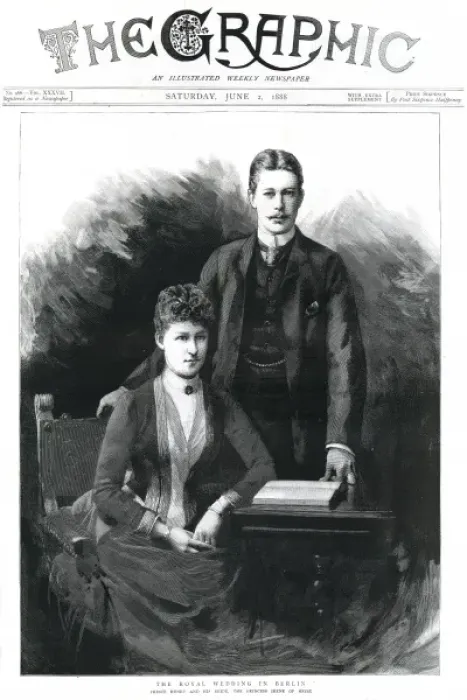 Framed Print : Irene of Hesse marries Henry of Prussia Framed Print : Irene of Hesse marries Henry of Prussia