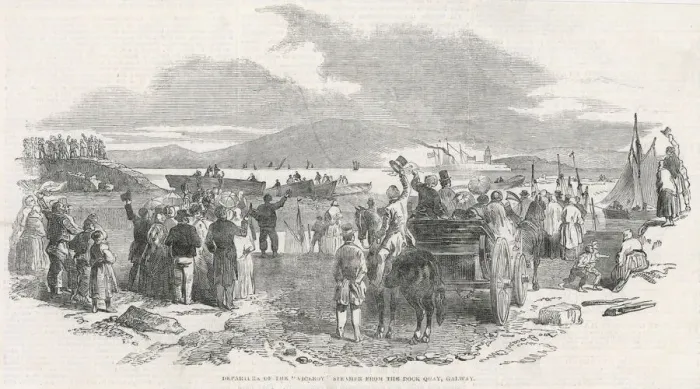 Framed Print : Irish Emigrants Leaving Framed Print : Irish Emigrants Leaving