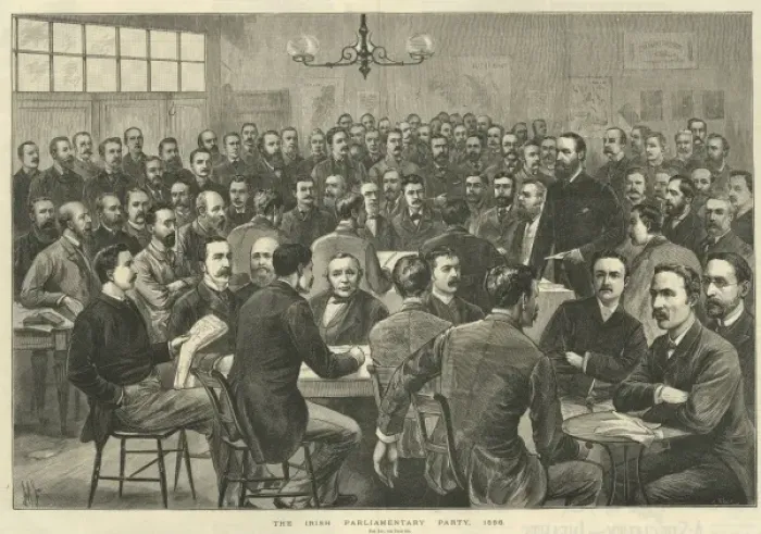 Framed Print : The Irish parliamentary party