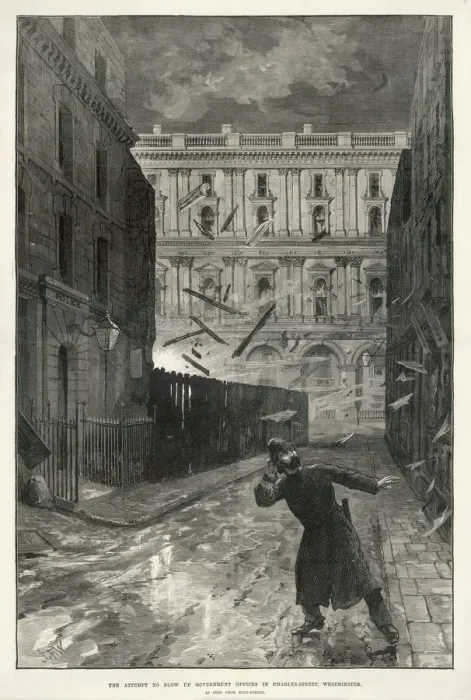 Framed Print : Irish terrorism in London Framed Print : Irish terrorism in London