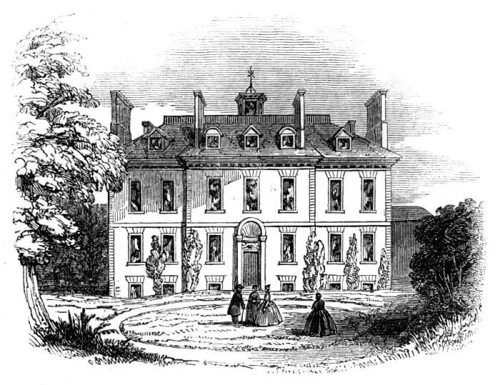 Framed Print : Isaac Watts - Abney house