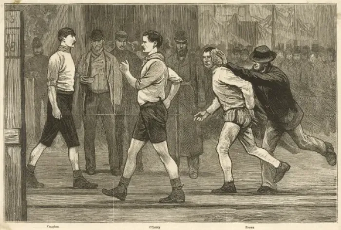 Framed Print : Islington Walk Race 1878 Framed Print : Islington Walk Race 1878