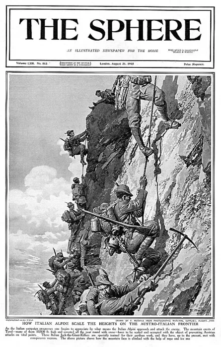 Framed Print : Italian Alpini scale heights Framed Print : Italian Alpini scale heights
