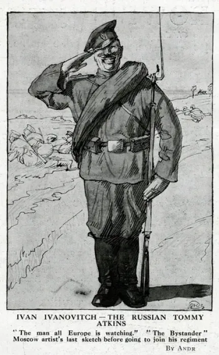 Framed Print : Ivan Ivanovitch, the Russian Tommy Atkins, WW1