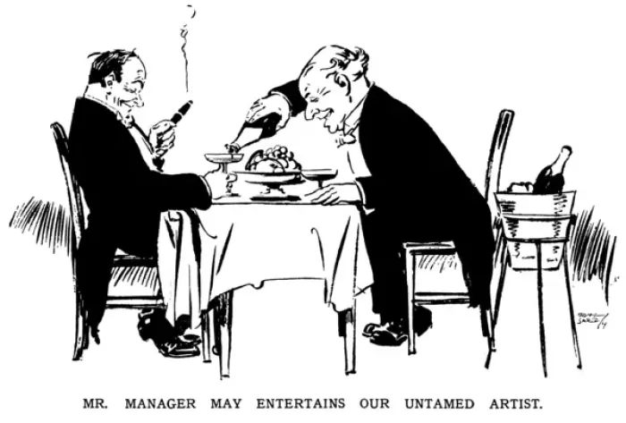 Framed Print : Jack May & Tony Sarg at Murrays Club, 1914 Framed Print : Jack May & Tony Sarg at Murrays Club, 1914