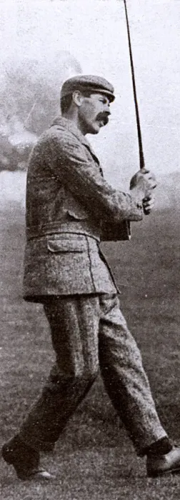 Framed Print : James Braid in action Framed Print : James Braid in action