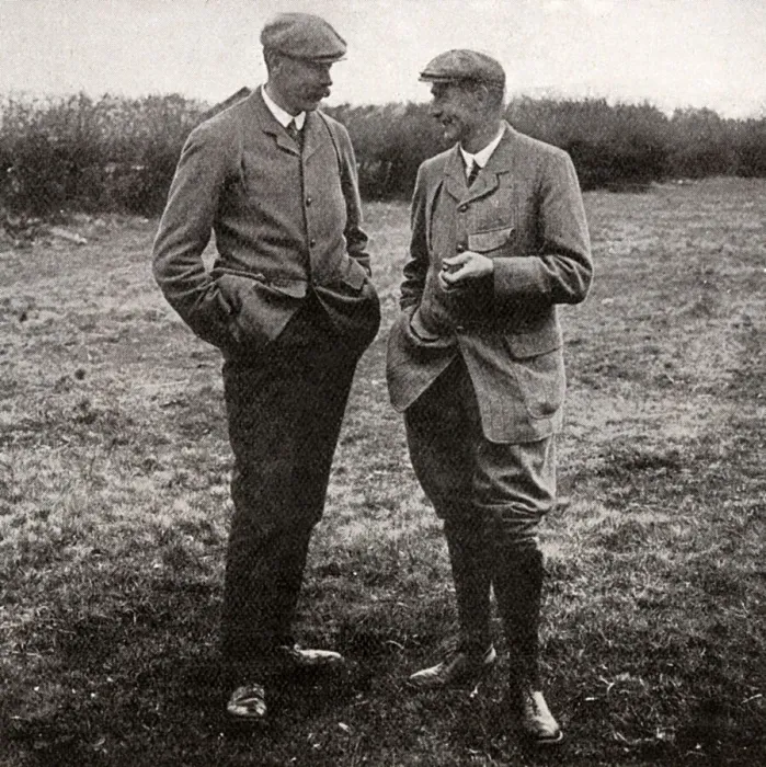 Framed Print : James Braid and Harry Vardon