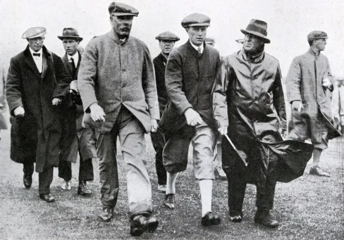 Framed Print : James Braid walks to the 10th green at the Open Championship Framed Print : James Braid walks to the 10th green at the Open Championship