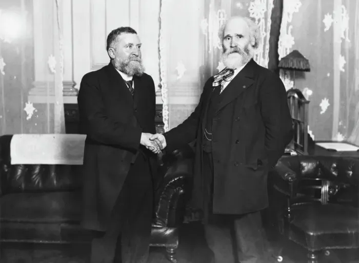 Framed Print : James Keir Hardie and Jean Jaures Framed Print : James Keir Hardie and Jean Jaures