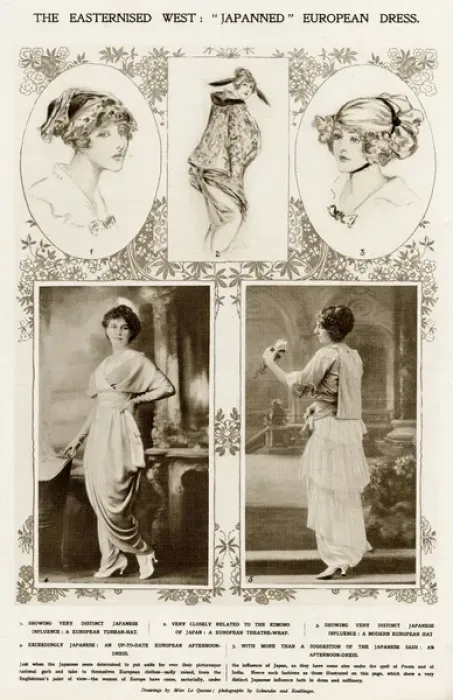 Framed Print : Japanese influene in womens clothing 1913 Framed Print : Japanese influene in womens clothing 1913