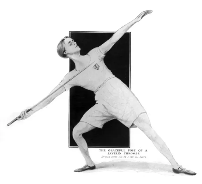 Framed Print : Javelin thrower, 1913 Framed Print : Javelin thrower, 1913