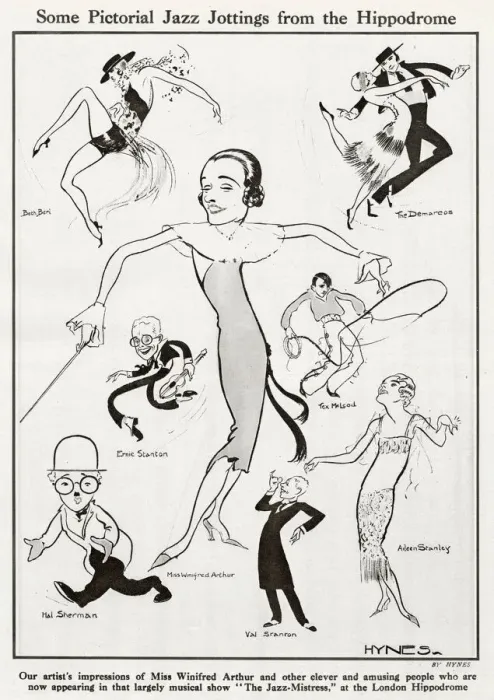Framed Print : The Jazz Mistress at the London Hippodrome